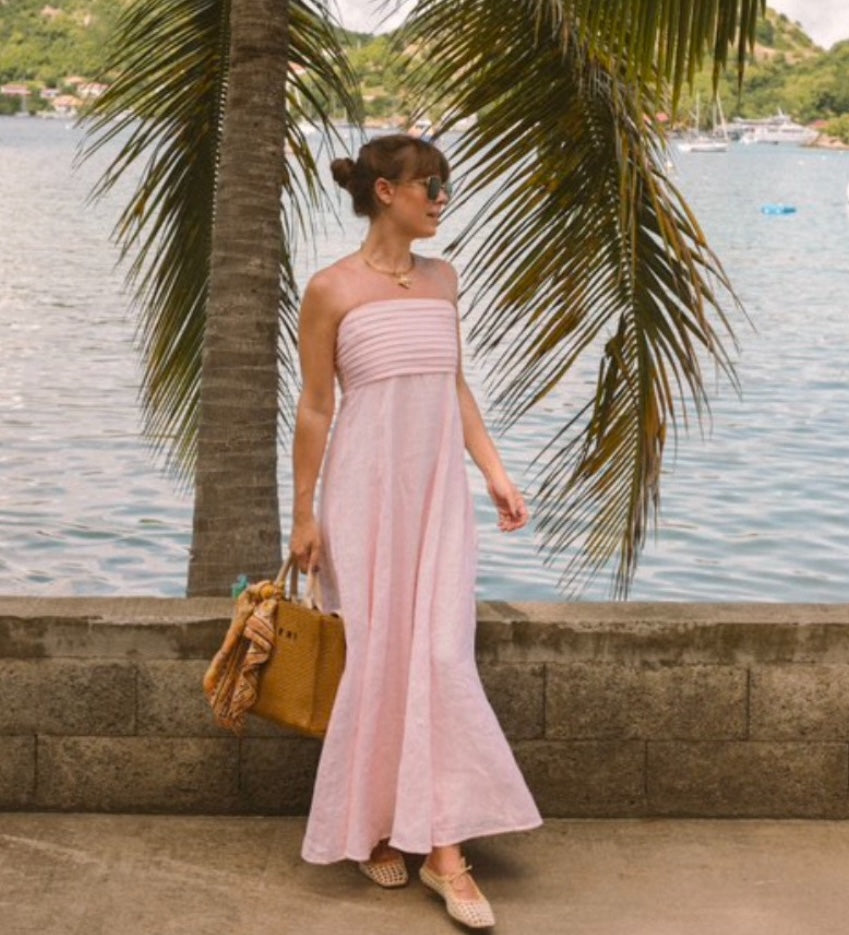 【KIMHEKIM】ストライプミカドシルクロングドレス（ネイビー） dresses – Page 5 – Makk Fashions