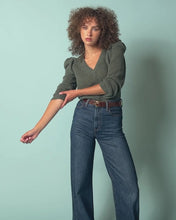 Load image into Gallery viewer, Nation Lara Puff V-Neck Sweater
