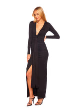 Load image into Gallery viewer, Susana Monaco Tie Front Dress in Black
