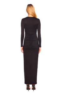 Susana Monaco Tie Front Dress in Black