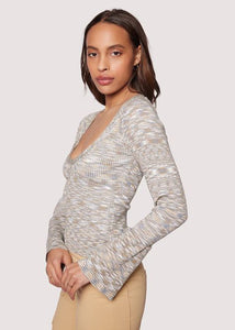 Lost and Wander Daryn Bell Sleeve Sweater