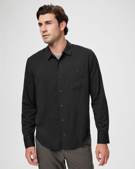 PAIGE Wardin Shirt- Black