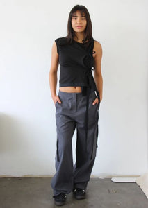 Geel Jinu Cargos- Charcoal