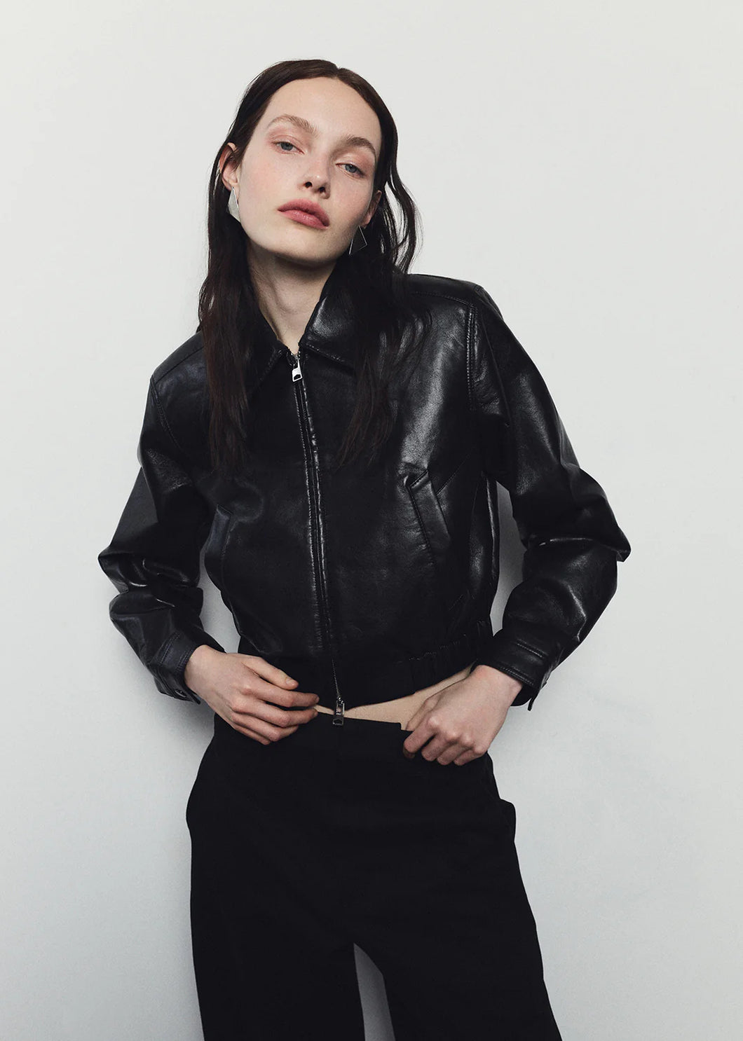 AGOLDE Essie Recycled Leather Jacket