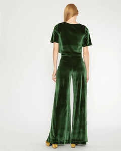 Ripley Rader Velvet S/S Top - Olive