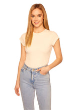 Load image into Gallery viewer, Susana Monaco Rib Short Sleeve Crew Top

