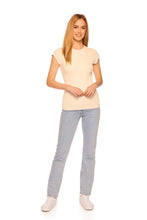 Load image into Gallery viewer, Susana Monaco Rib Short Sleeve Crew Top
