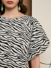 Load image into Gallery viewer, Ghospell Stevie Zebra Mini Dress
