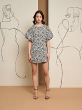 Load image into Gallery viewer, Ghospell Stevie Zebra Mini Dress
