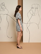 Load image into Gallery viewer, Ghospell Stevie Zebra Mini Dress
