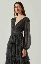 Load image into Gallery viewer, ASTR Anora Dress- Black Multi
