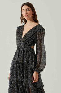 ASTR Anora Dress- Black Multi