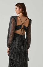 Load image into Gallery viewer, ASTR Anora Dress- Black Multi
