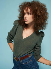 Load image into Gallery viewer, Nation Lara Puff V-Neck Sweater
