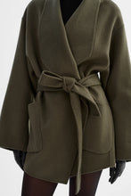 Load image into Gallery viewer, Lamarque Mekia Coat in Dark Olive
