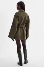 Load image into Gallery viewer, Lamarque Mekia Coat in Dark Olive

