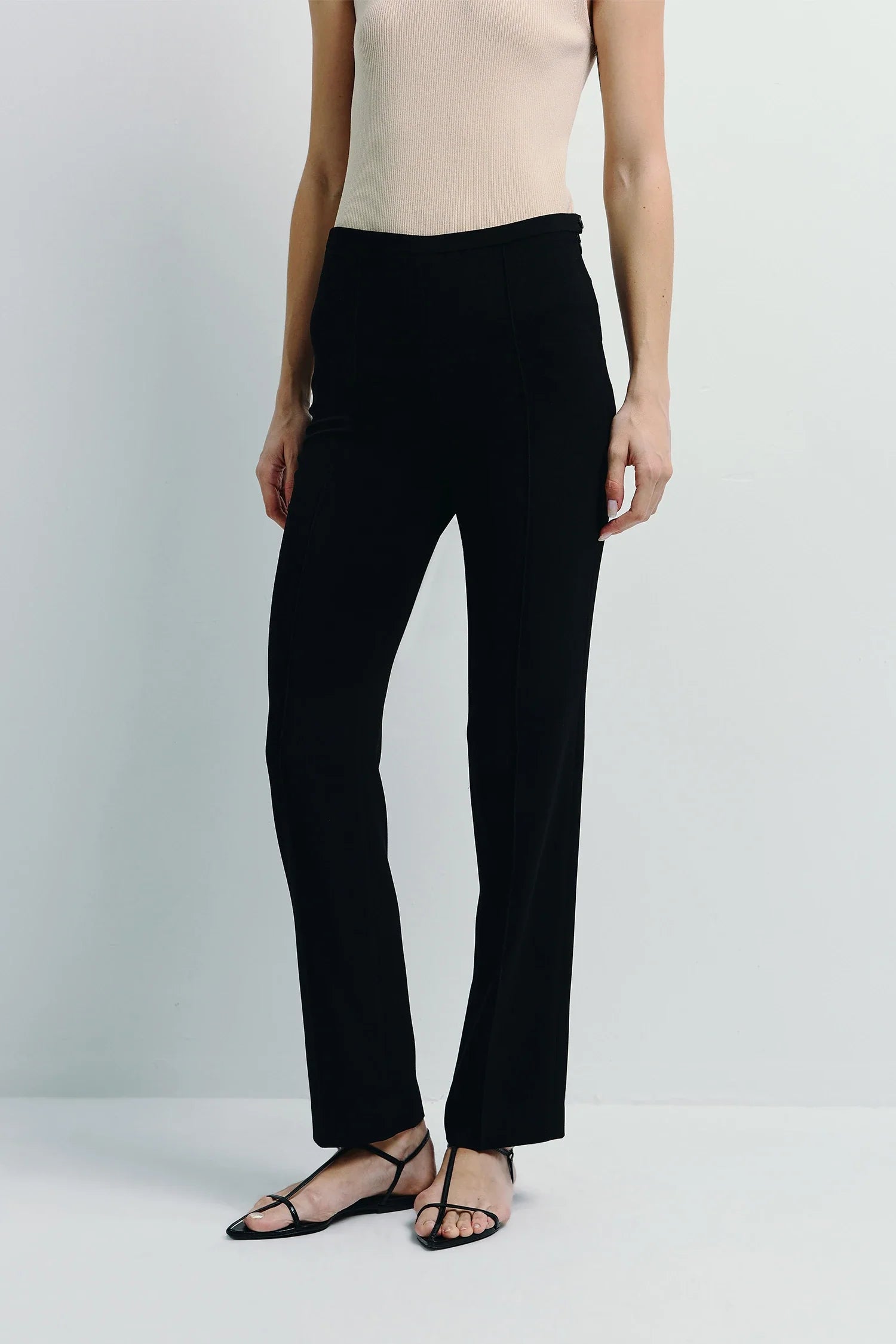 パンツ FENDI SS24 Basque trompe l'oeil pants (FR6535AWZB F0GME) Pants Wool Brown | Fendi