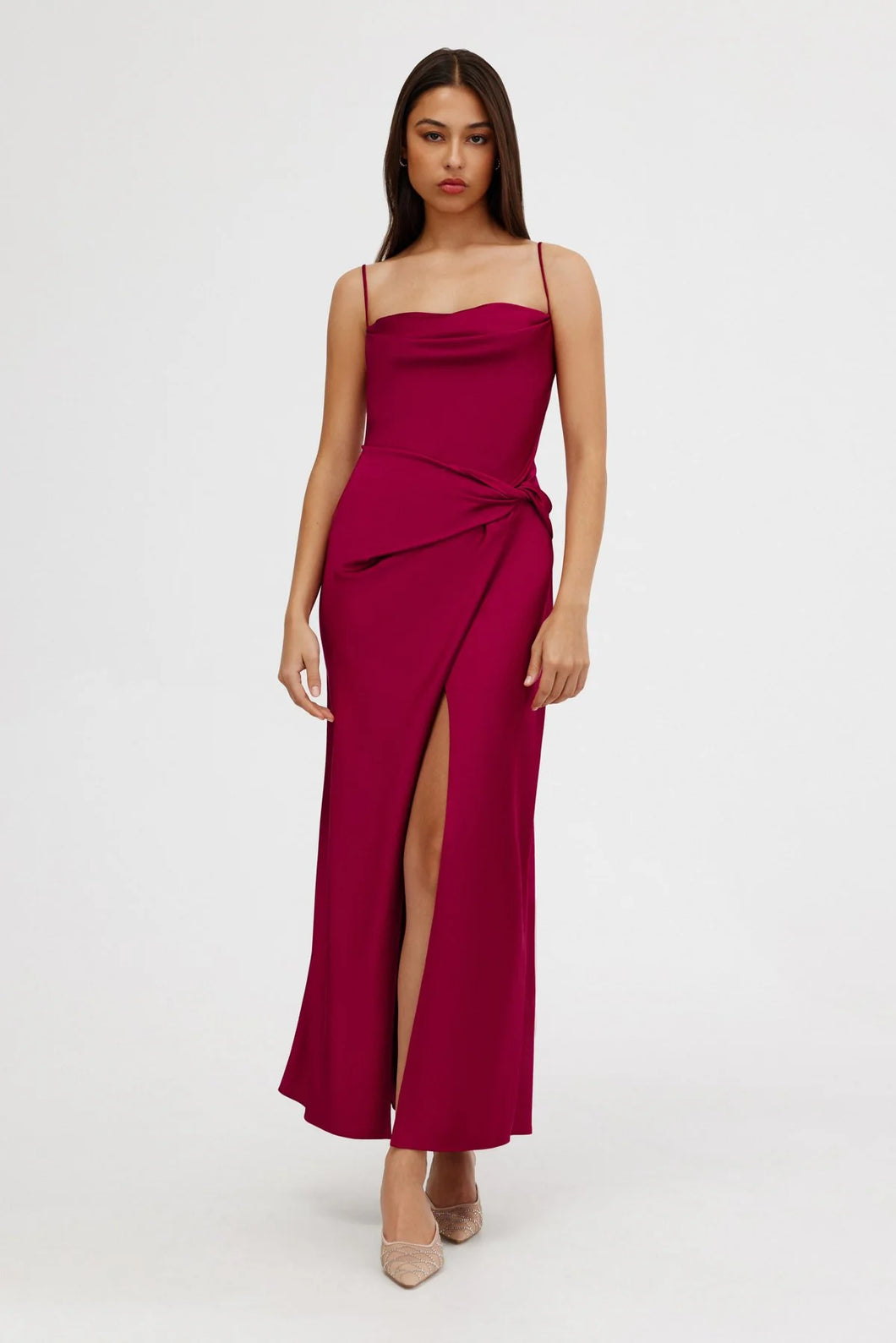 Significant Other Esme Maxi Dress in Raspberry
