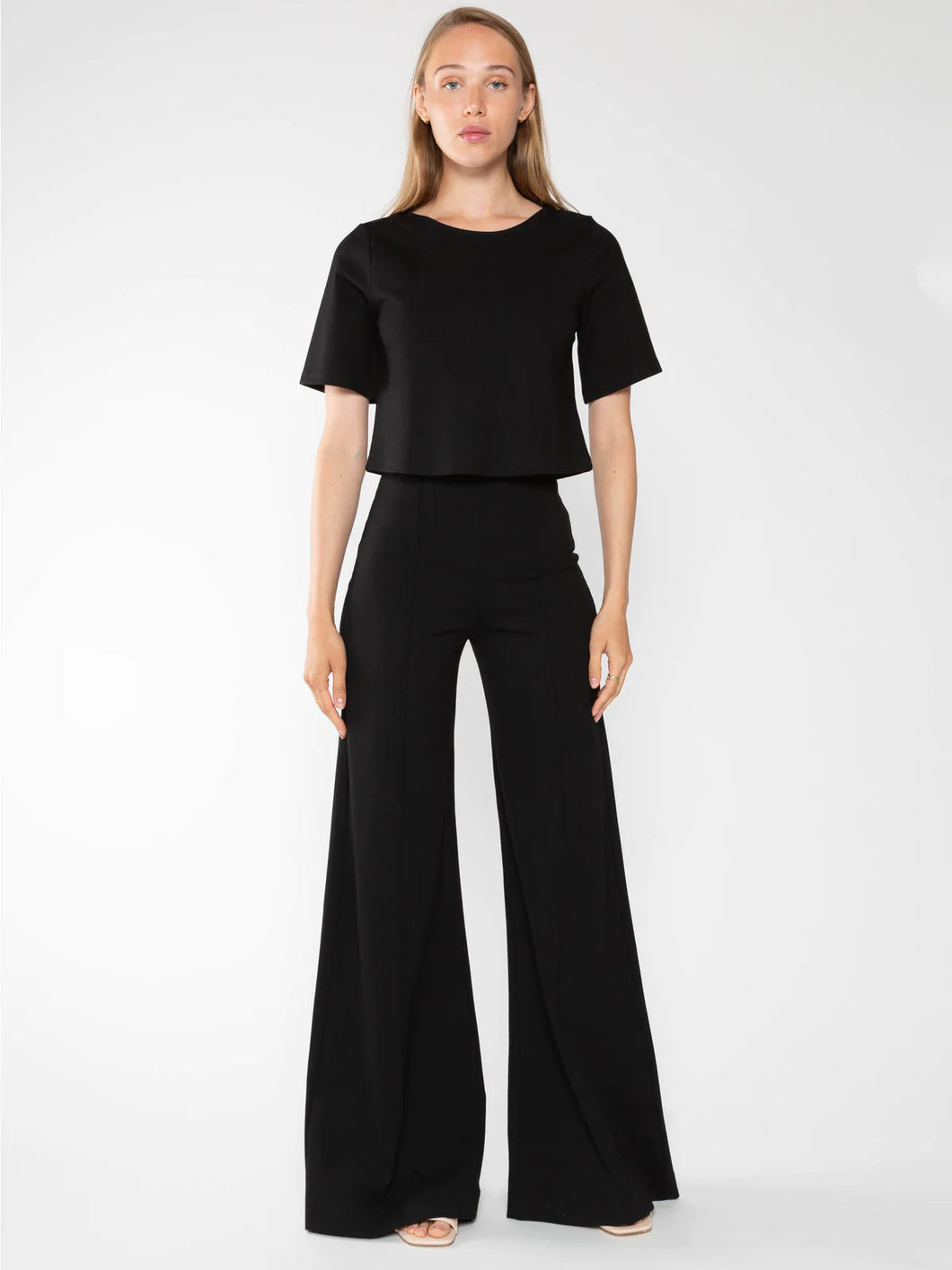 Ripley Rader Ponte Wide Leg Pant - Black