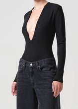 Load image into Gallery viewer, AGOLDE Zena Bodysuit in Black
