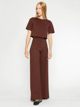 Load image into Gallery viewer, Ripley Rader Ponte Short Sleeve Top -Choloate
