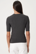 Load image into Gallery viewer, Goldie Ribbed Half Sleeve Tee
