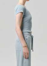 Load image into Gallery viewer, COH Baby Waffle Tee in Sea Glass
