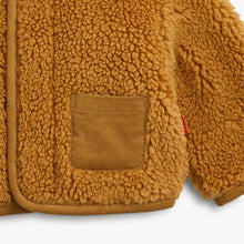 Load image into Gallery viewer, Magnetic Me Brown Sherpa Baby Bear Jacket
