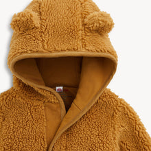 Load image into Gallery viewer, Magnetic Me Brown Sherpa Baby Bear Jacket
