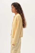 Load image into Gallery viewer, Donni Cotton Knit Roll Cardigan in Butter

