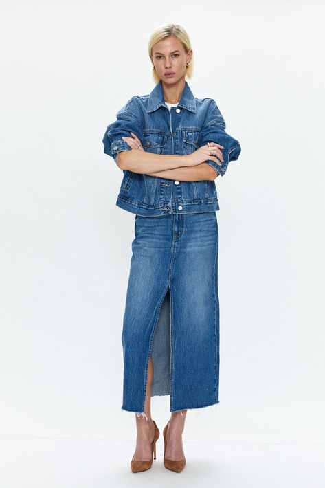 Pistola Margot Denim Jacket- Maui