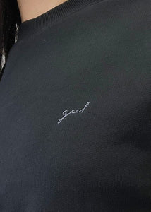 Geel Logo Crewneck Cropped Sweatshirt