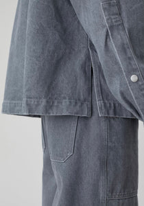 Closed Denim shirt in Mid Grey