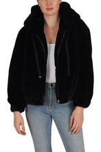 Load image into Gallery viewer, Love Token Faux Fur Bomber
