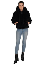 Load image into Gallery viewer, Love Token Faux Fur Bomber
