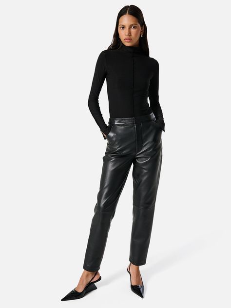 Ena Pelly Freya Long Sleeve Turtleneck- Black